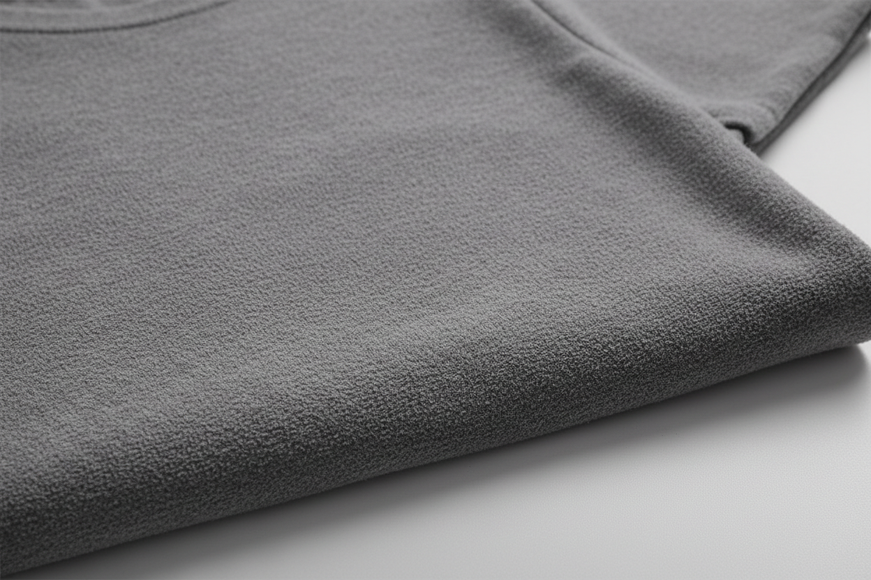 Brushed fabric tee designed for winter.