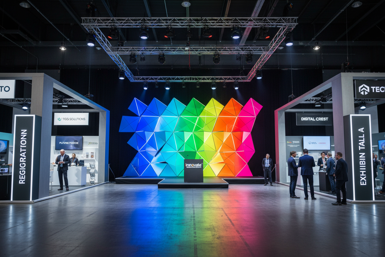 Create memorable experiences with creative stage backdrops, event signages, and corporate exhibition booths designed to inspire.